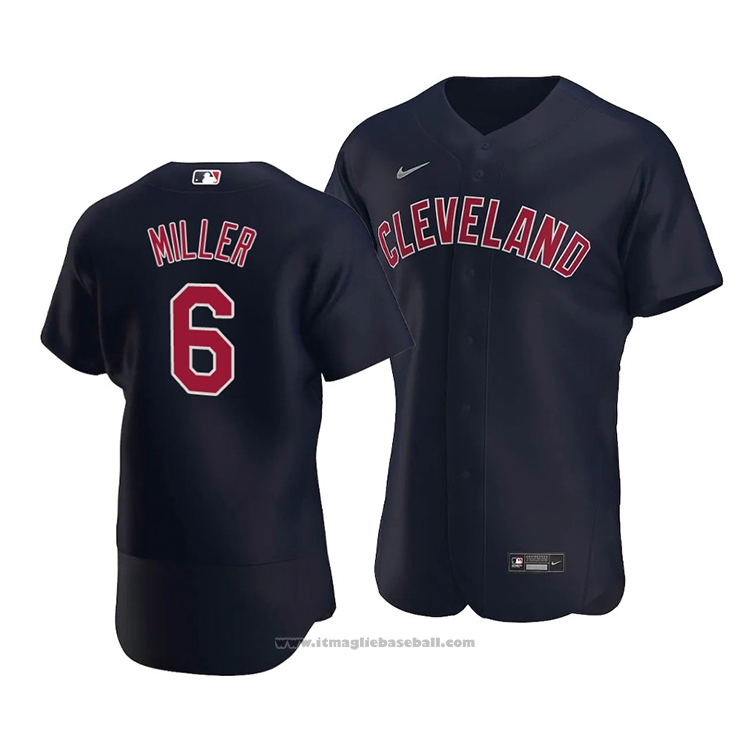 Maglia Baseball Uomo Cleveland Indians Owen Miller Autentico Alternato Blu